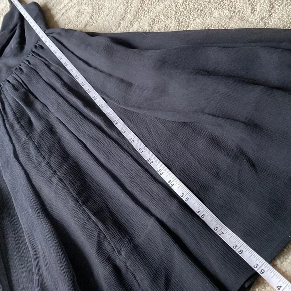 LIKE NEW J. Crew | Silk Chiffon Knot Dress Size 0 Petite Little Black Dress - Picture 15 of 16